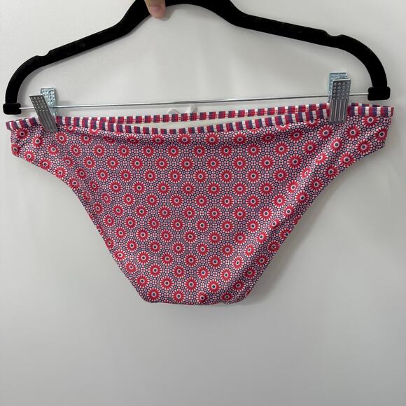 Solid & Striped The Daphne Swim Bikini Bottom Mosaic Floral Red XL NWT - Picture 3 of 6